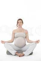 pregnant woman in yoga