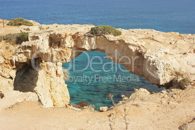 Natural bridge, Cape Greko, Cyprus