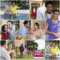 Happy African American Couple Romantic Lifestyle