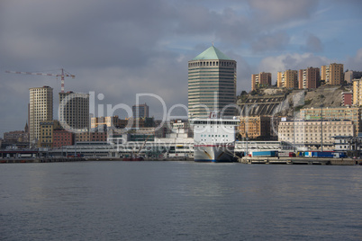 Cityscape of Genoa