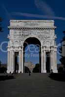 Triumphal Arch in Piazza della Vittoria in Genoa