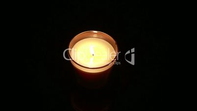 candle light in the dark Full HD progressive video SLR