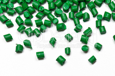 close-up green polymer