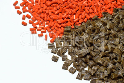 orange/brown polymer resin