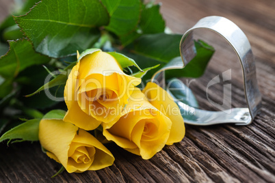 Rosen und Herz / roses and heart shape