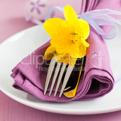 Gedeck zu Ostern / place setting for easter