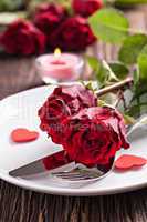 Tischgedeck zum Valentinstag / table setting for valentines day
