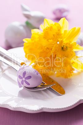 Tischgedeck zu Ostern / table setting for easter