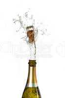Champagne cork popping