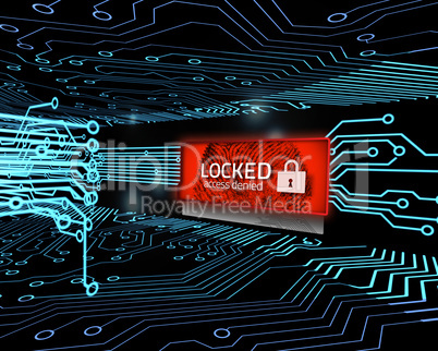 Red locked screen in circuit board