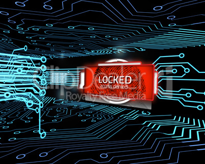 Locked screen in digital circuit board