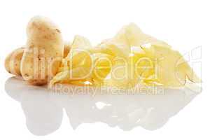 kartoffelchips mit kartoffeln
