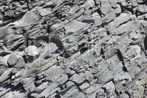 Gray erosed rock