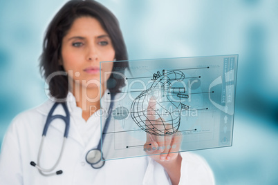 Cardiologist using a medical interface
