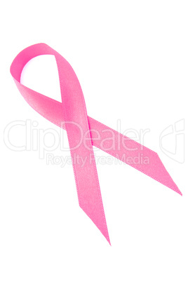 Pink breast cancer ribbon