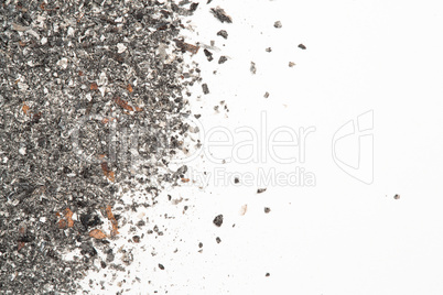 Close up of ash with copy space