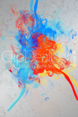 Artistic paint splashes