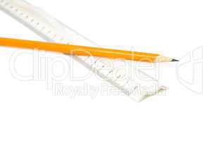 pencil and ruler