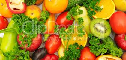 fresh fruits and vegetables