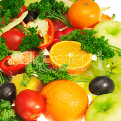 fresh fruits and vegetables