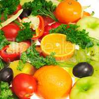 fresh fruits and vegetables