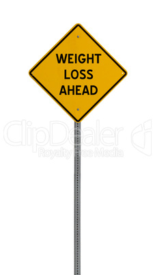 Isolated Yellow driving warning sign