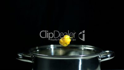 Habanero chili falling in pot