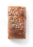 Bread with seeds isolated