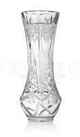 Glass vase isolated
