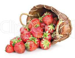 Strawberries and basket