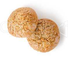 Sweet buns with poppy grains