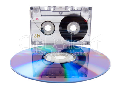 Audio tape cassette and digital compact disc