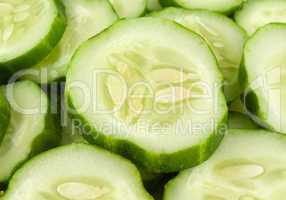 Background from cucumbers