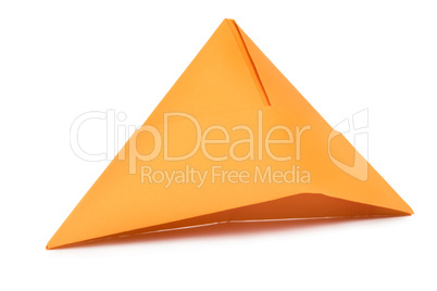 Orange paper hat