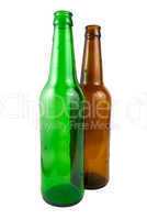 Two beer bottle