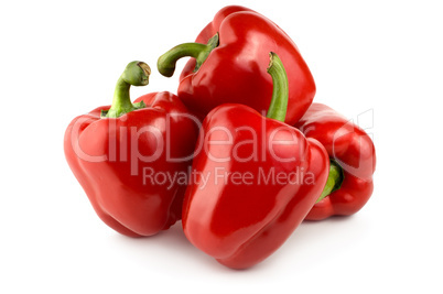 Four red pepper