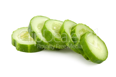 Green cucumber isolated