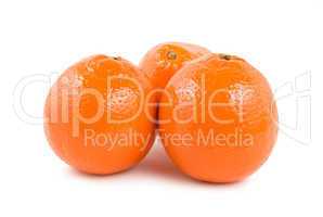 Three ripe orange