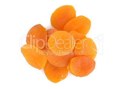 Dried apricot isolated