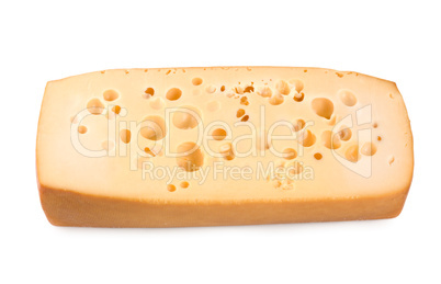 Dutch cheese isolated