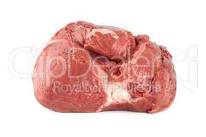 Raw juicy meat isolated