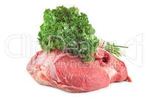 Meat and parsley