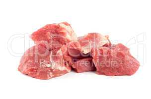 Red meat isolated