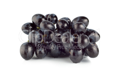 Ripe blue grape isolated