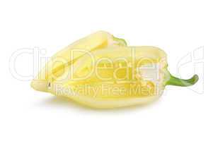 Yellow bell pepper isolated