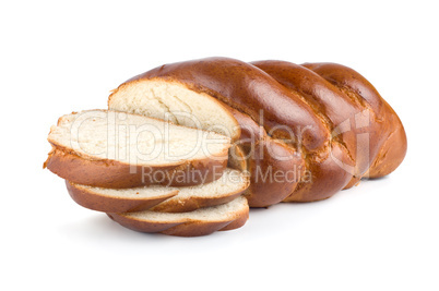 Chunks of sweet bread isolated