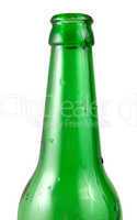 Green bottle isolated