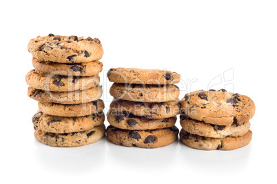 Stack of chocolate chip cookies