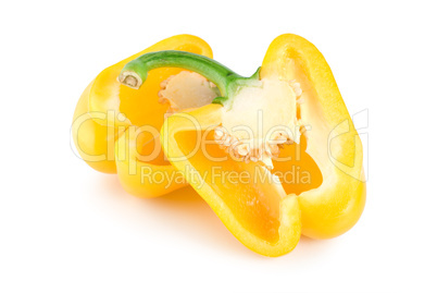 Two yellow peppers