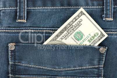 Dollar in pocket
